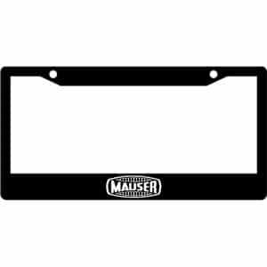 Mauser-Rifle-Logo-License-Plate-Frame