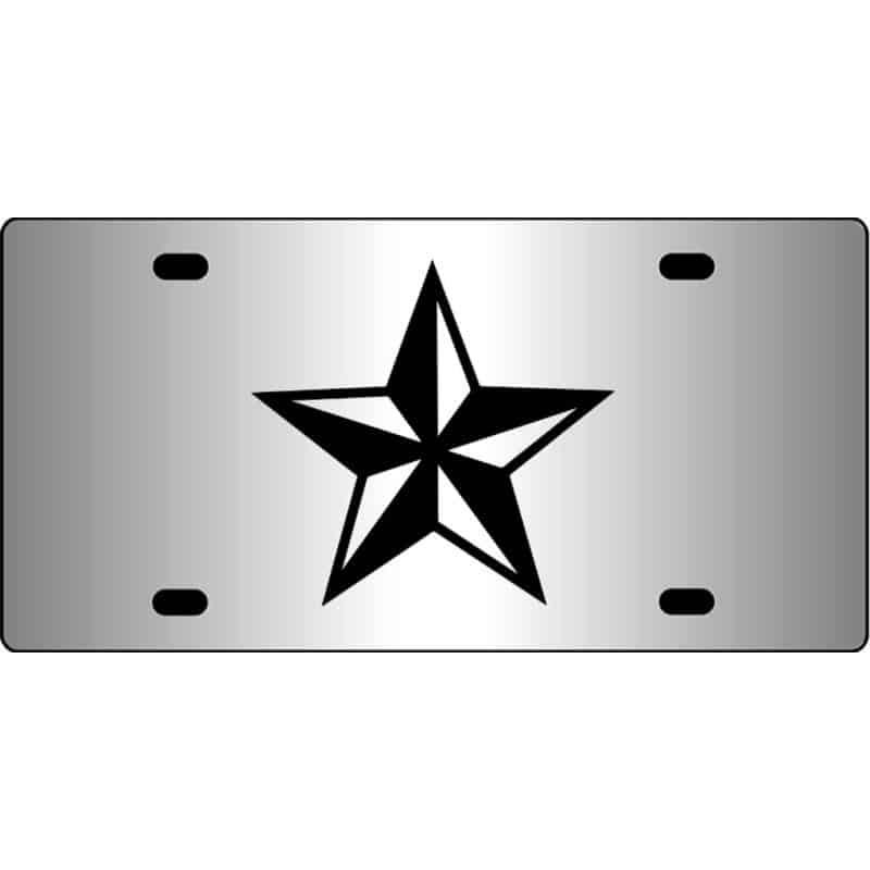 Nautical-Star-Mirror-License-Plate