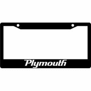 Plymouth-Logo-License-Plate-Frame