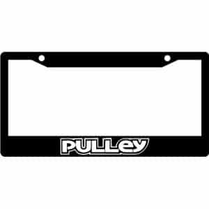 Pulley-Band-Logo-License-Plate-Frame