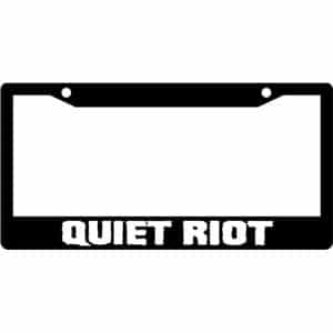 Quiet-Riot-Band-Logo-License-Plate-Frame