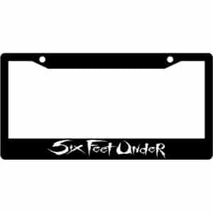 Six-Feet-Under-Band-Logo-License-Plate-Frame