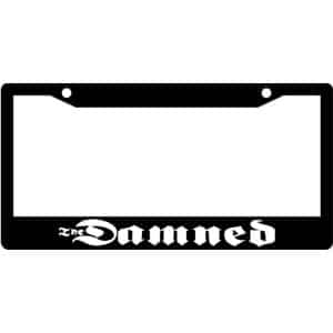 The-Damned-Band-Logo-License-Plate-Frame