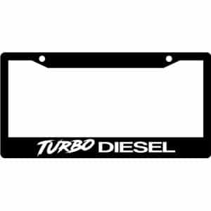 Turbo-Diesel-License-Plate-Frame