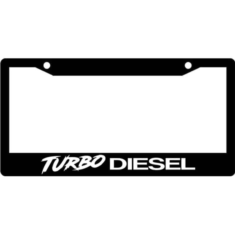 Turbo-Diesel-License-Plate-Frame