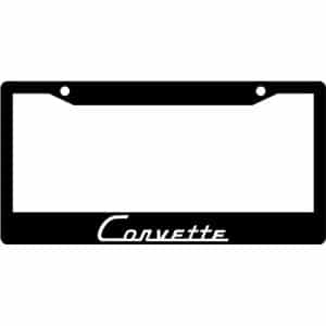 Vintage-Corvette-Logo-License-Plate-Frame