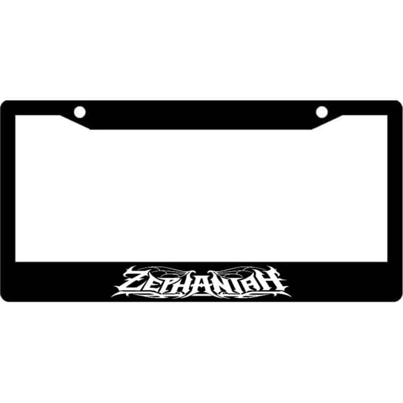 Zephaniah-Band-Logo-License-Plate-Frame