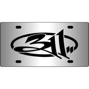 311-Band-Logo-Mirror-License-Plate