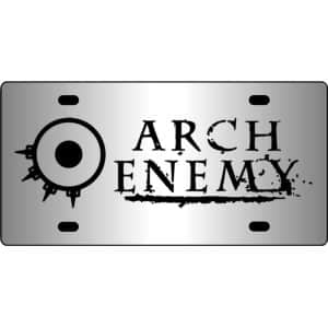 Arch-Enemy-Band-Logo-Mirror-License-Plate