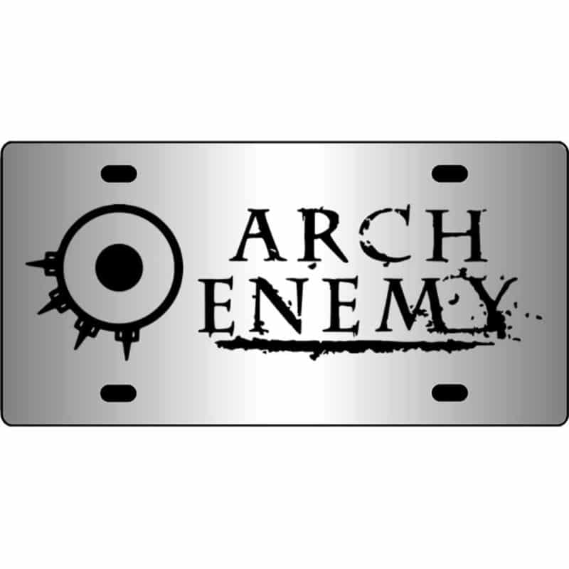 Arch-Enemy-Band-Logo-Mirror-License-Plate