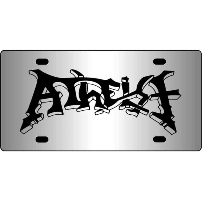 Atheist-Band-Logo-Mirror-License-Plate