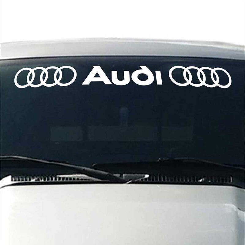 Audi-Windshield-Visor-Decal-White