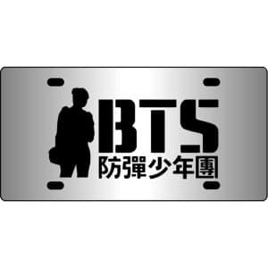 BTS-K-Pop-Mirror-License-Plate