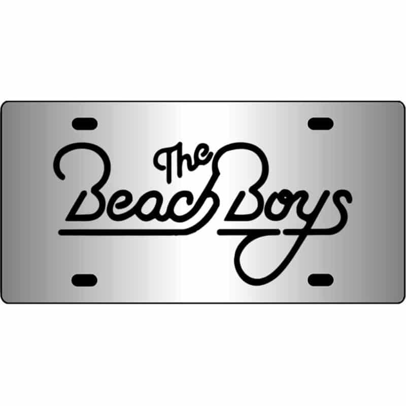 Beach-Boys-Logo-Mirror-License-Plate