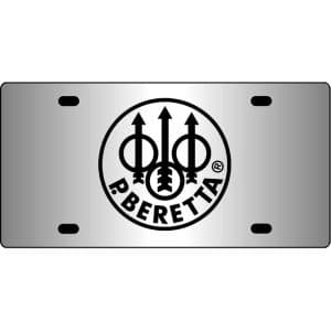 Beretta-Gun-Logo-Mirror-License-Plate