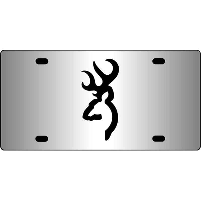 Browning-Logo-Mirror-License-Plate