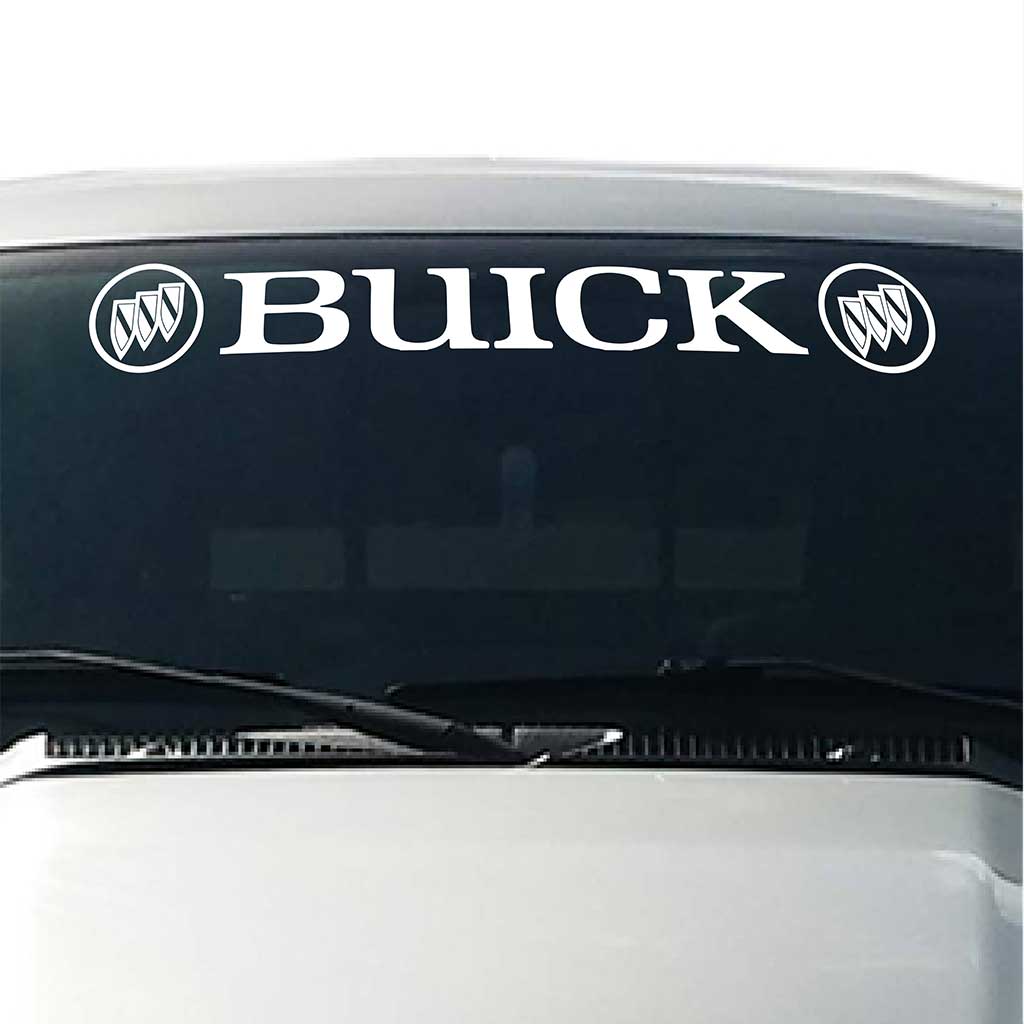 Buick-Windshield-Visor-Decal-White
