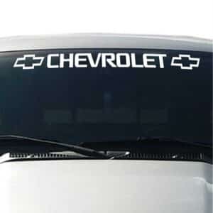 Chevrolet-Windshield-Visor-Decal-White