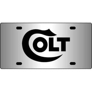 Colt-Logo-Mirror-License-Plate
