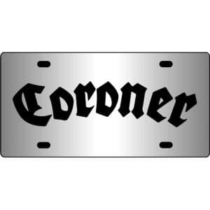 Coroner-Band-Logo-Mirror-License-Plate