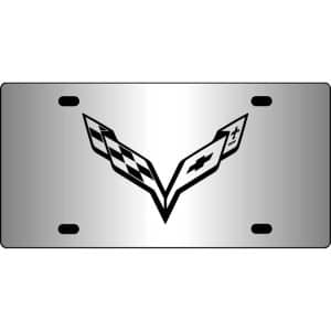 Corvette-Emblem-Mirror-License-Plate