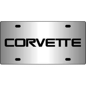Corvette-Logo-Mirror-License-Plate