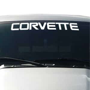 Corvette-Windshield-Visor-Decal-White