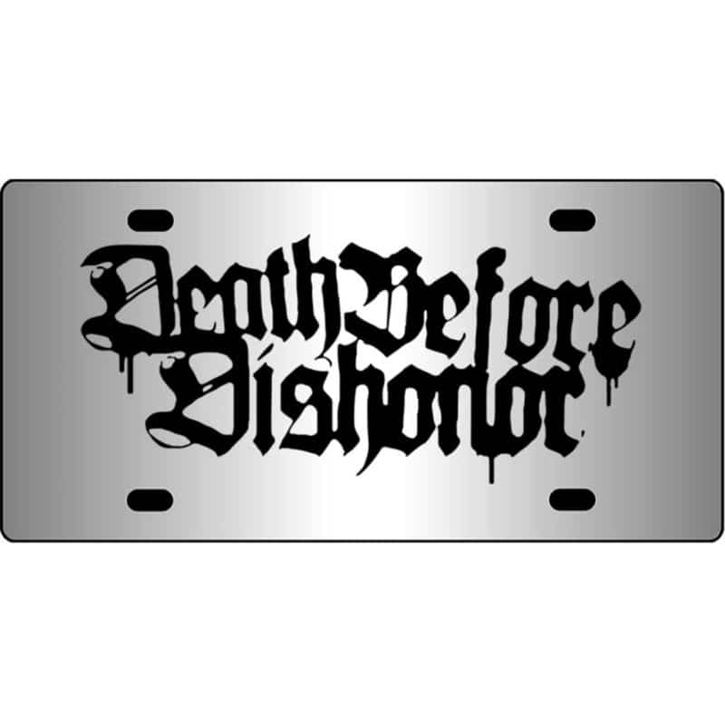 Death-Before-Dishonor-Mirror-License-Plate