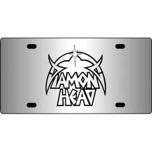 Diamond-Head-Band-Logo-Mirror-License-Plate