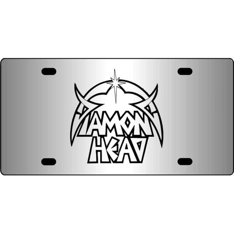 Diamond-Head-Band-Logo-Mirror-License-Plate