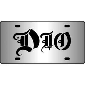 Dio-Band-Logo-Mirror-License-Plate