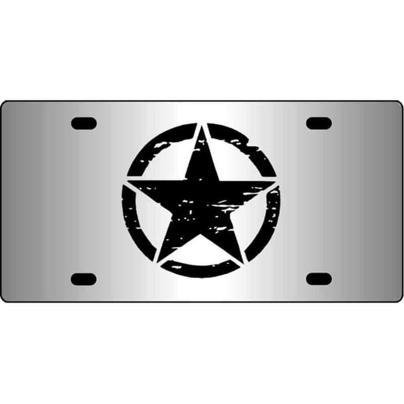 Distressed-Jeep-Star-Mirror-License-Plate