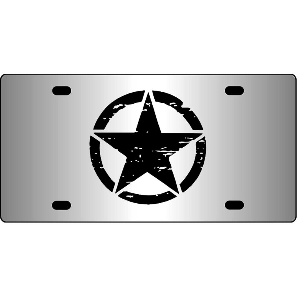 Distressed-Jeep-Star-Mirror-License-Plate