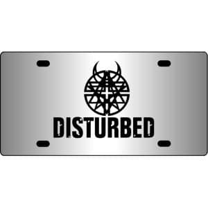 Disturbed-Band-Logo-Mirror-License-Plate