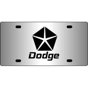 Dodge-Logo-Mirror-License-Plate