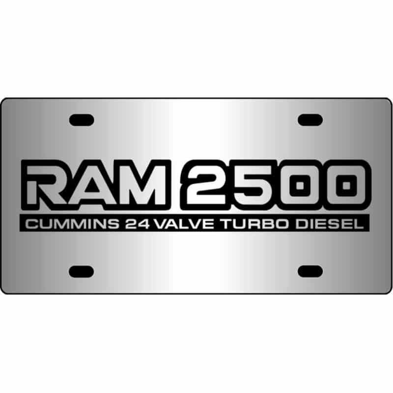 Heavy Metal Mirror Chrome License Plate For Dodge Chrysler – Stainless Steel, BRT 13005