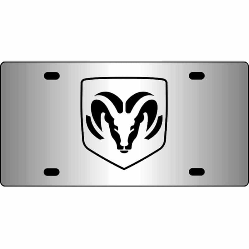 Dodge-Ram-Emblem-Mirror-License-Plate