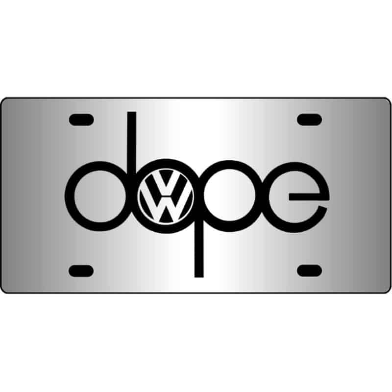 Dope-VW-Mirror-License-Plate