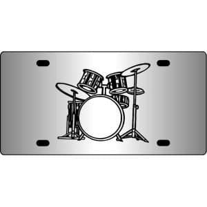 Drum-Set-Mirror-License-Plate