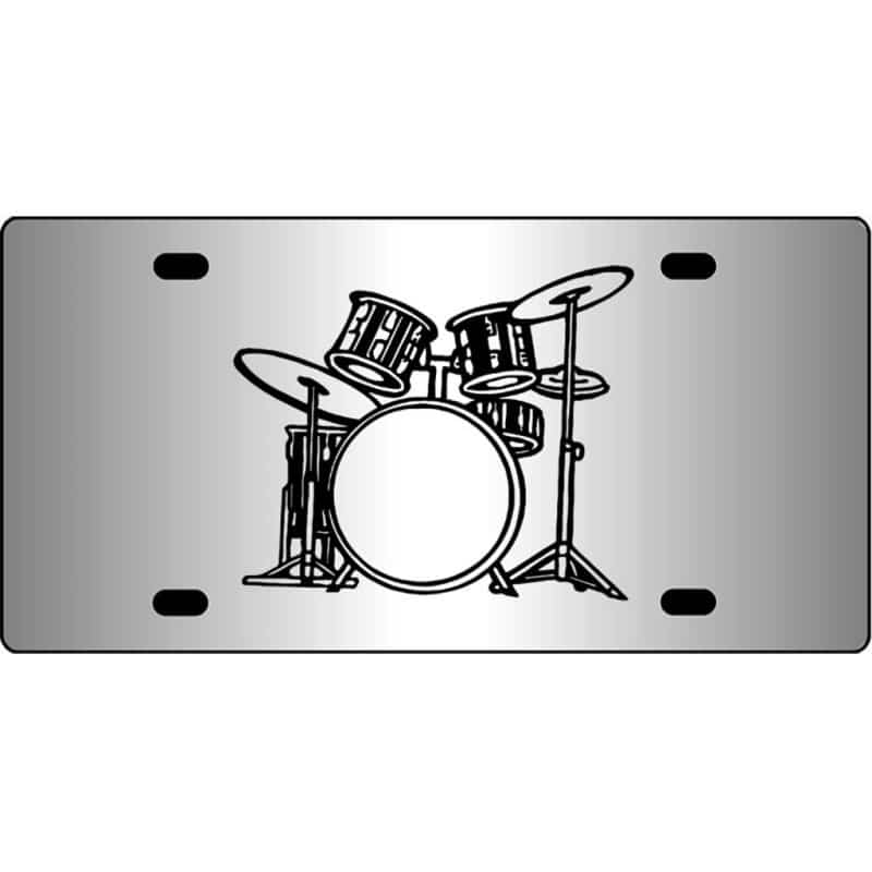 Drum-Set-Mirror-License-Plate