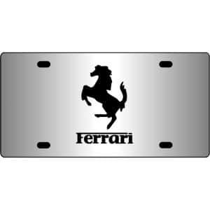 Ferrari-Logo-Mirror-License-Plate
