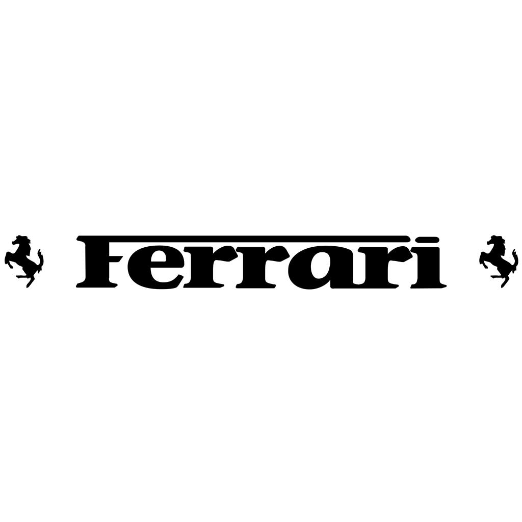 Ferrari Windshield Visor Decal For Your Vehicle - Thriftysigns