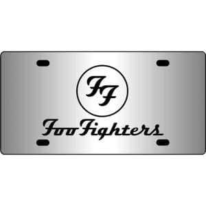 Foo-Fighters-Band-Logo-Mirror-License-Plate