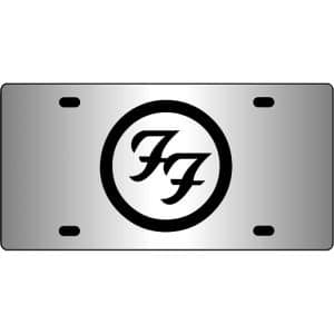 Foo-Fighters-Band-Symbol-Mirror-License-Plate