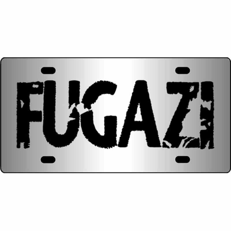 Fugazi-Logo-Mirror-License-Plate