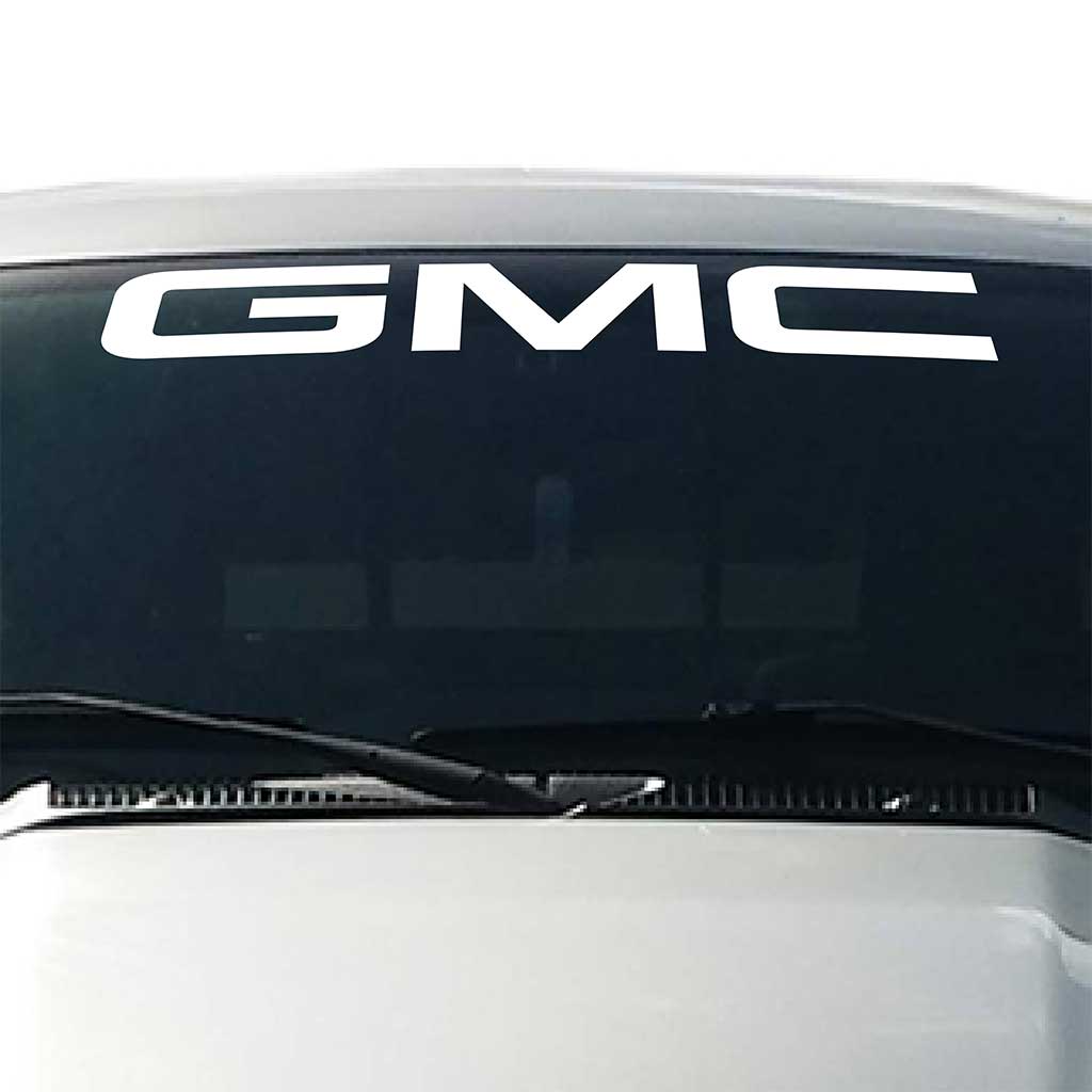 GMC-Windshield-Visor-Decal-White