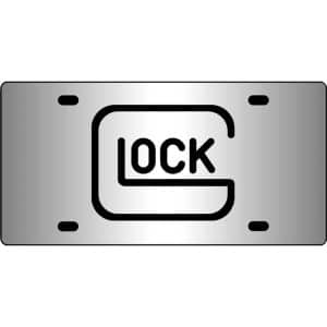 Glock-Logo-Mirror-License-Plate