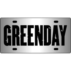 Green-Day-Band-Logo-Mirror-License-Plate