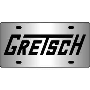 Gretsch-Logo-Mirror-License-Plate