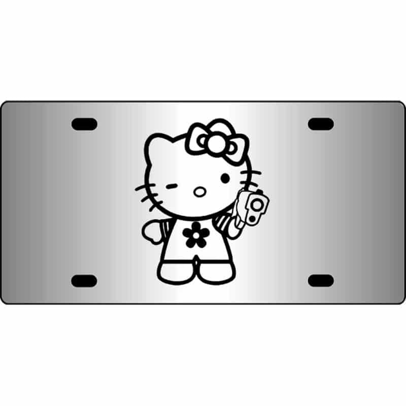 Hello-Kitty-Gangster-Mirror-License-Plate